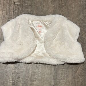 Cat & Jack Kids Faux Fur Vest - Cream